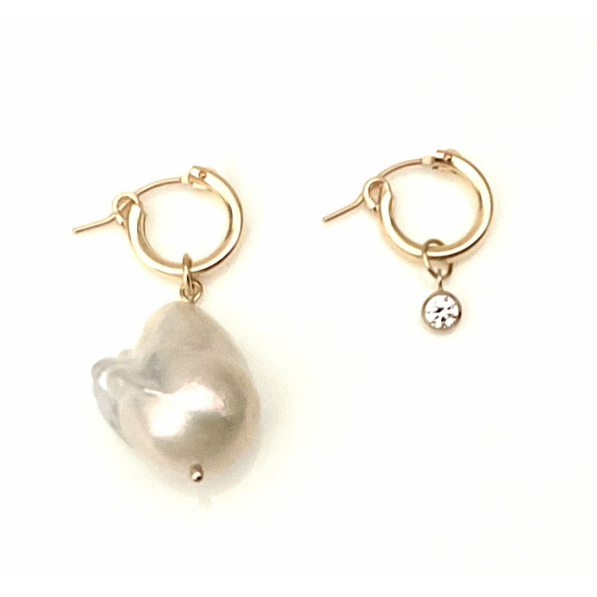 Mismatched Pearl and Baroque Earrings