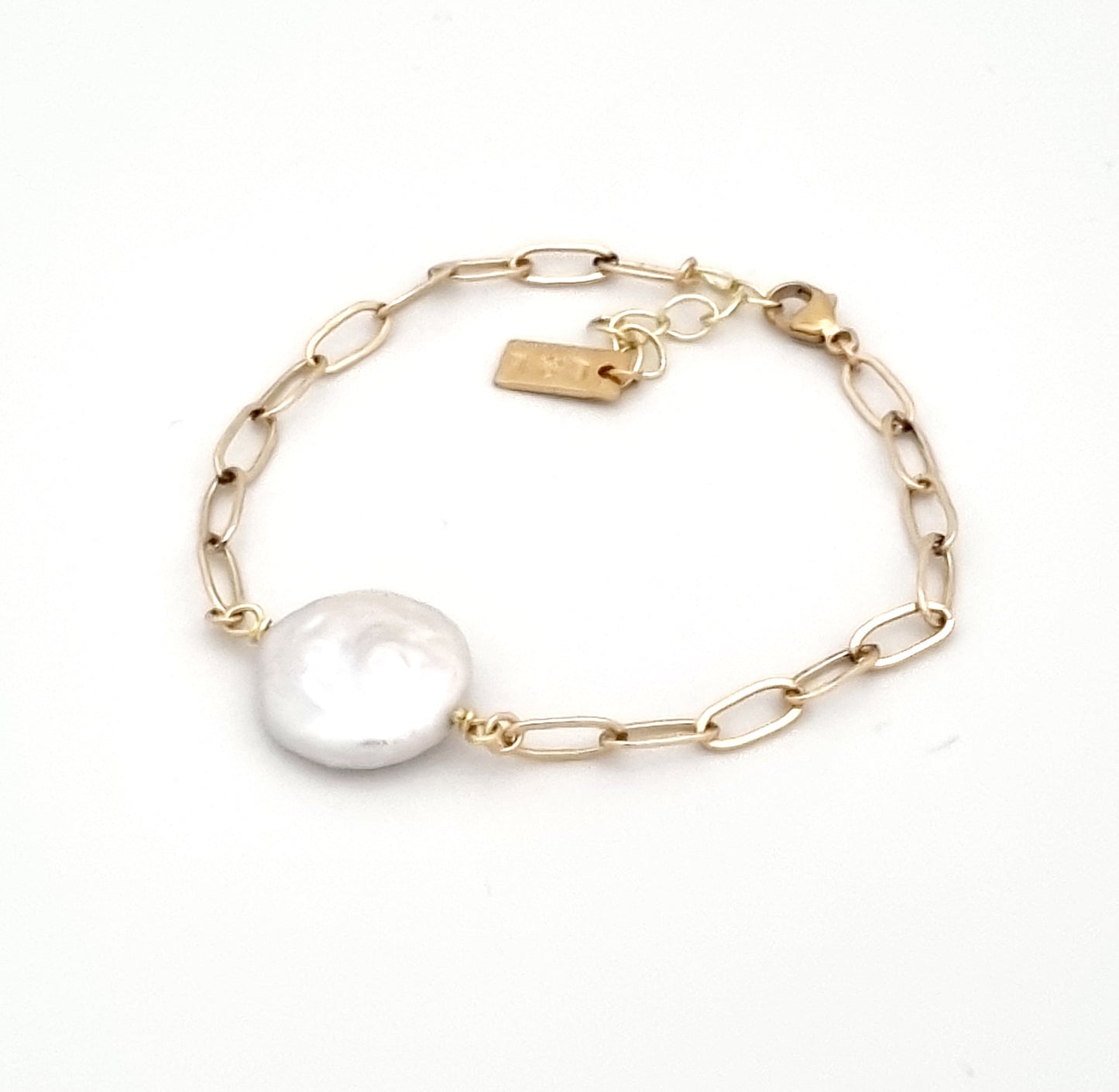 Pearl and Chain Bracelet