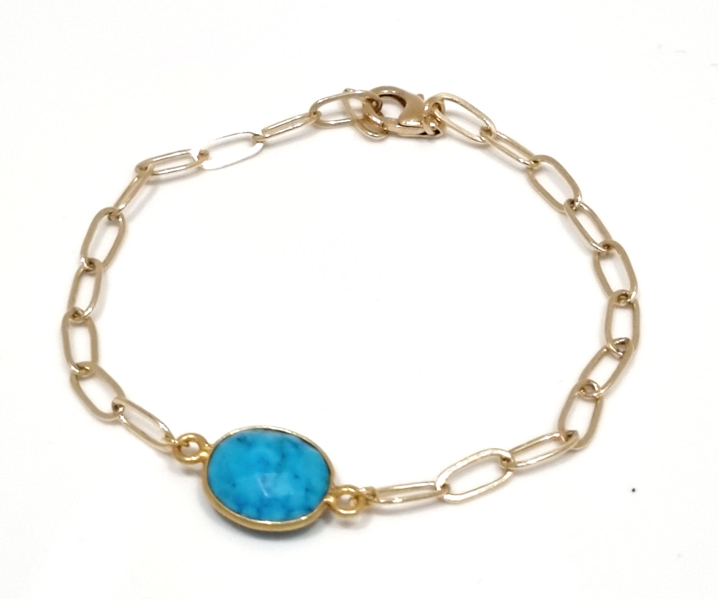 Turquoise and Gold Fill Bracelet